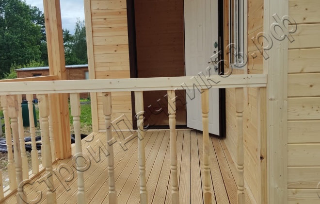 4 Каркасно-щитовой дом  Д-19, 6х6м, 36 М², Московская область, Шаховской район, ДНП Рождествено-2 (11)